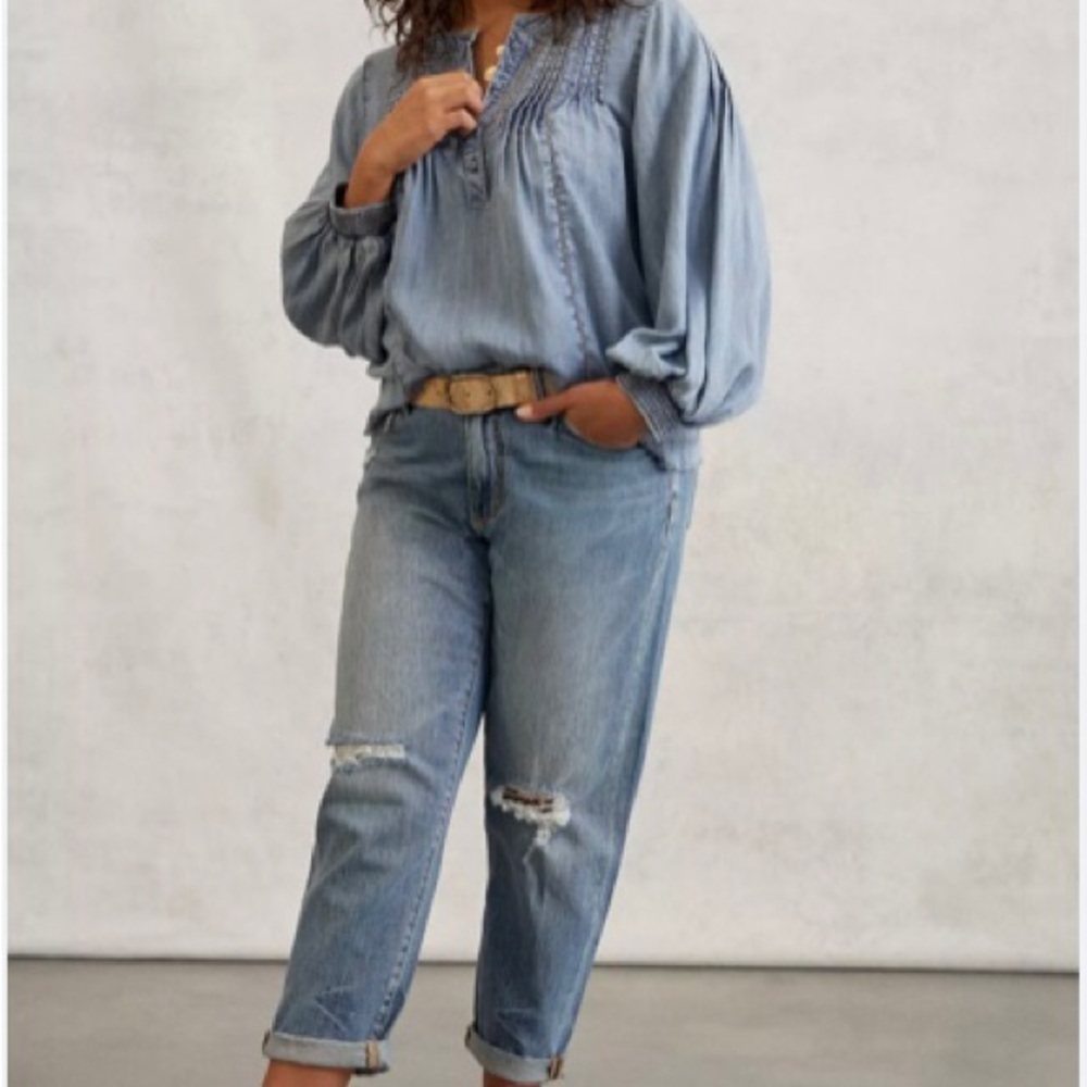 Anthropologie Pilcro and the Letterpress Blouse